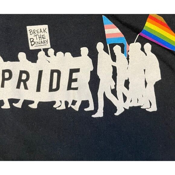 The Phluid Project Pride Graphic T-shirt Men XL Black Short Sleeve - Picture 2 of 5